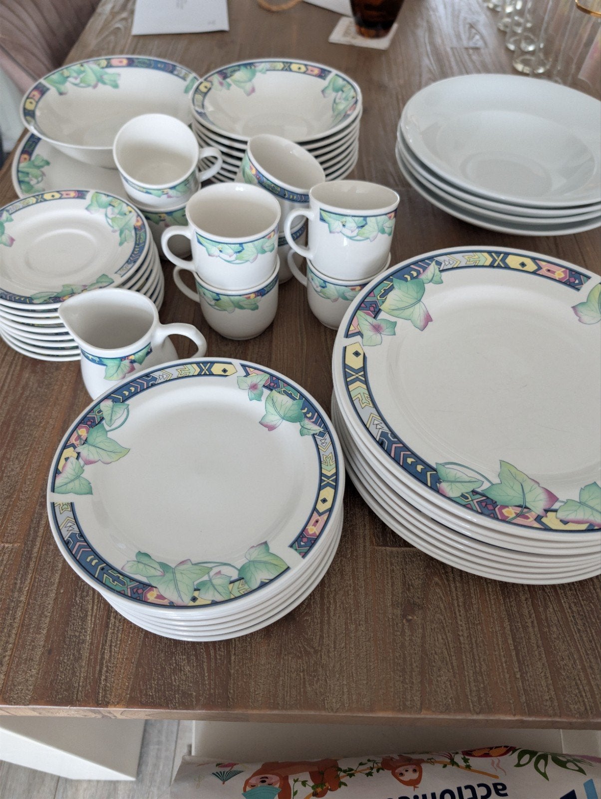 Servies 8 persoons, Ophalen