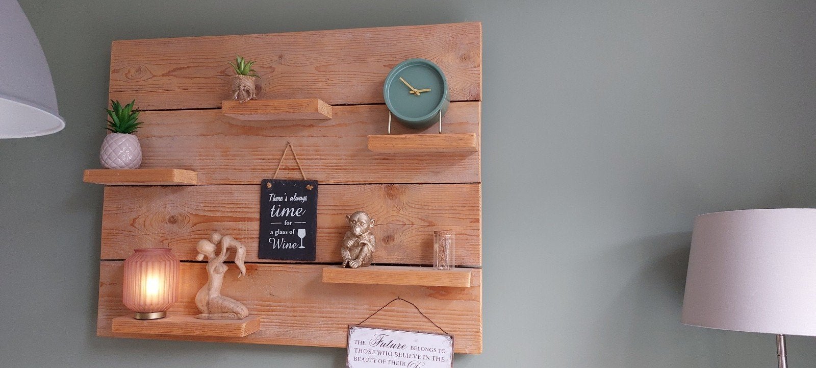 Mooi wandbord, Ophalen, Hout, Minder dan 3 meter, 1 tot 2 meter