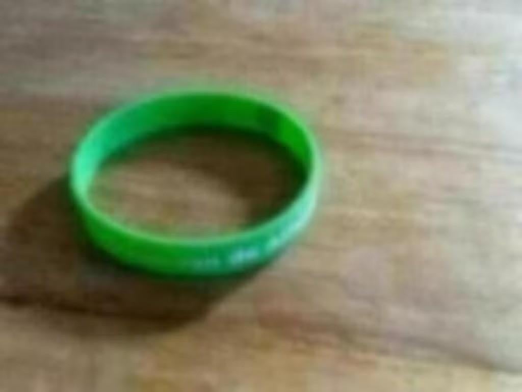 Armbandje :Week van de alfabetisering ( verzamelen), Ophalen of Verzenden, Nieuw, Groen, Kunststof of Plastic