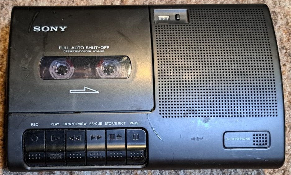 Sony TCM-919 cassettecorder defekt waarschijnlijk riem, Audio, Tv en Foto, Cassettedecks, Ophalen, Enkel, Sony, Tape counter