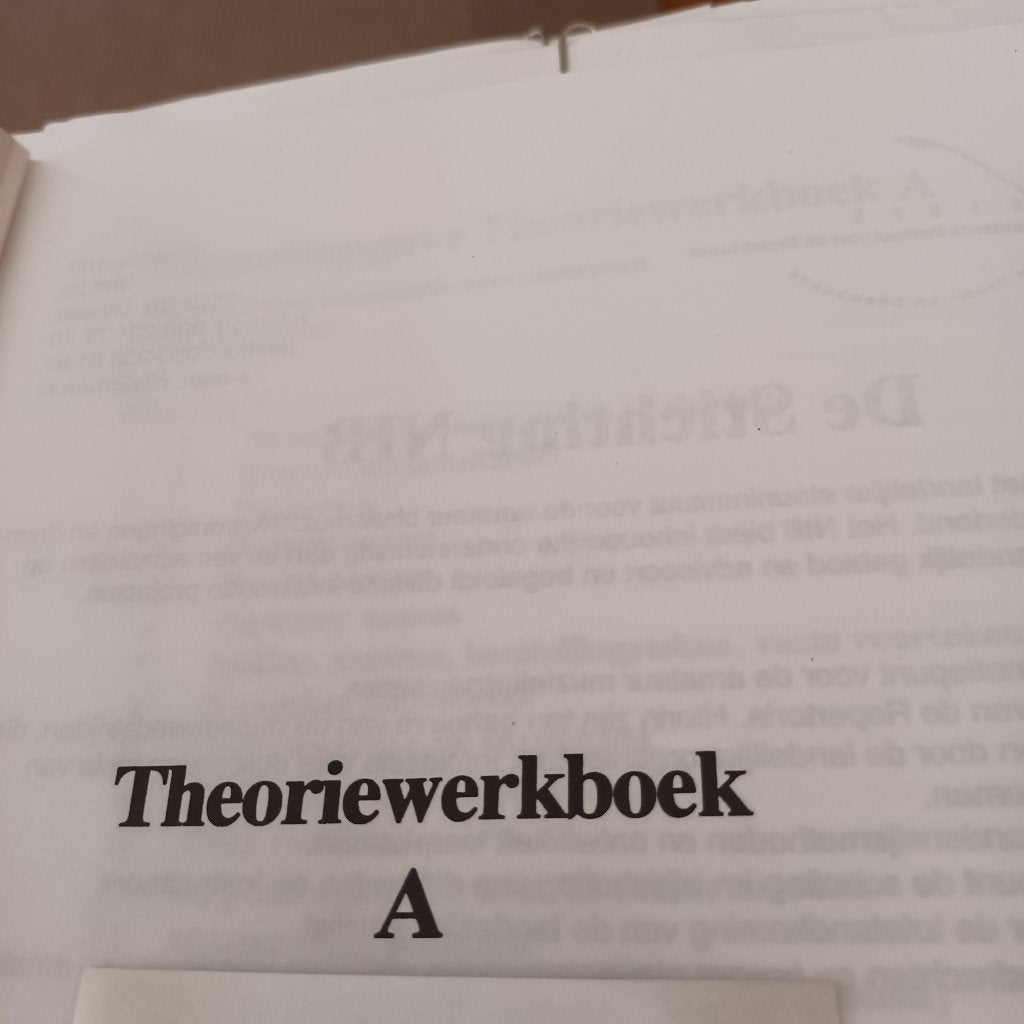 Muziek theorie werkboekje, Ophalen of Verzenden, Artiest of Componist, Populair