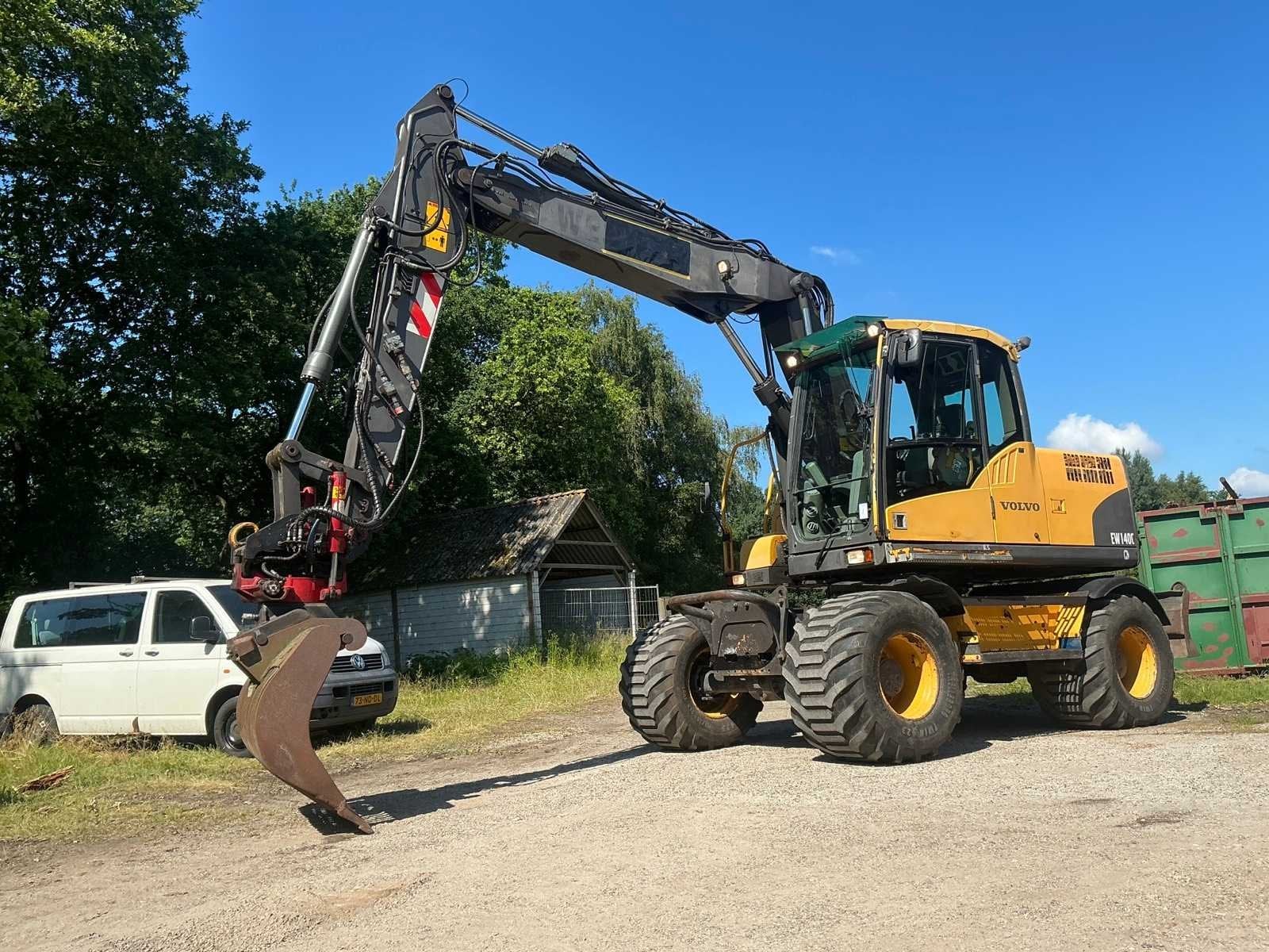 2008 Volvo EW140C Banden graafmachine met kanteljuk en rotat, Graafmachine