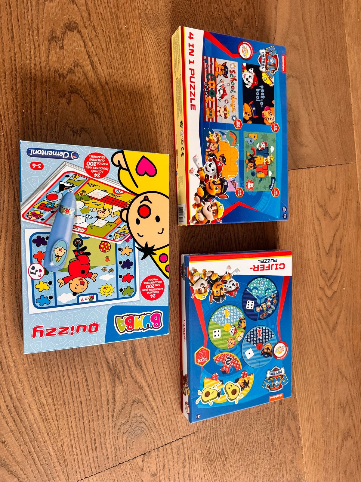 Paw Patrol Puzzels & Bumba Quizzy Educatief Spel, Ophalen of Verzenden, Meer dan 50 stukjes, Zo goed als nieuw, 2 tot 4 jaar