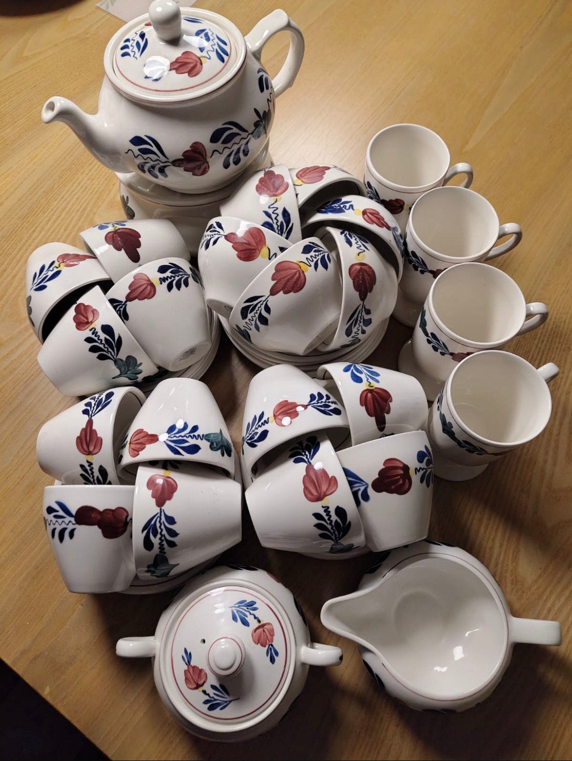 Boerenbont servies, Antiek en Kunst, Antiek | Servies compleet, Ophalen