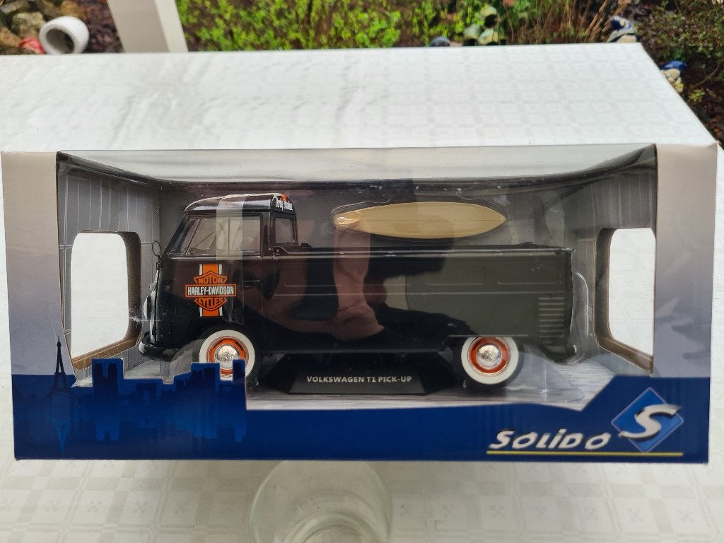 Volkswagen VW T1 Pick-Up Harley Solido 1:18, Ophalen of Verzenden, Nieuw, Auto, Solido