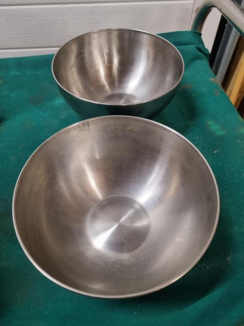 schalen rvs rond twee stuks, Ophalen of Verzenden, 'T Olde Gre-j, Info@toldegrej.nl, Endepoelstraat 20f Didam