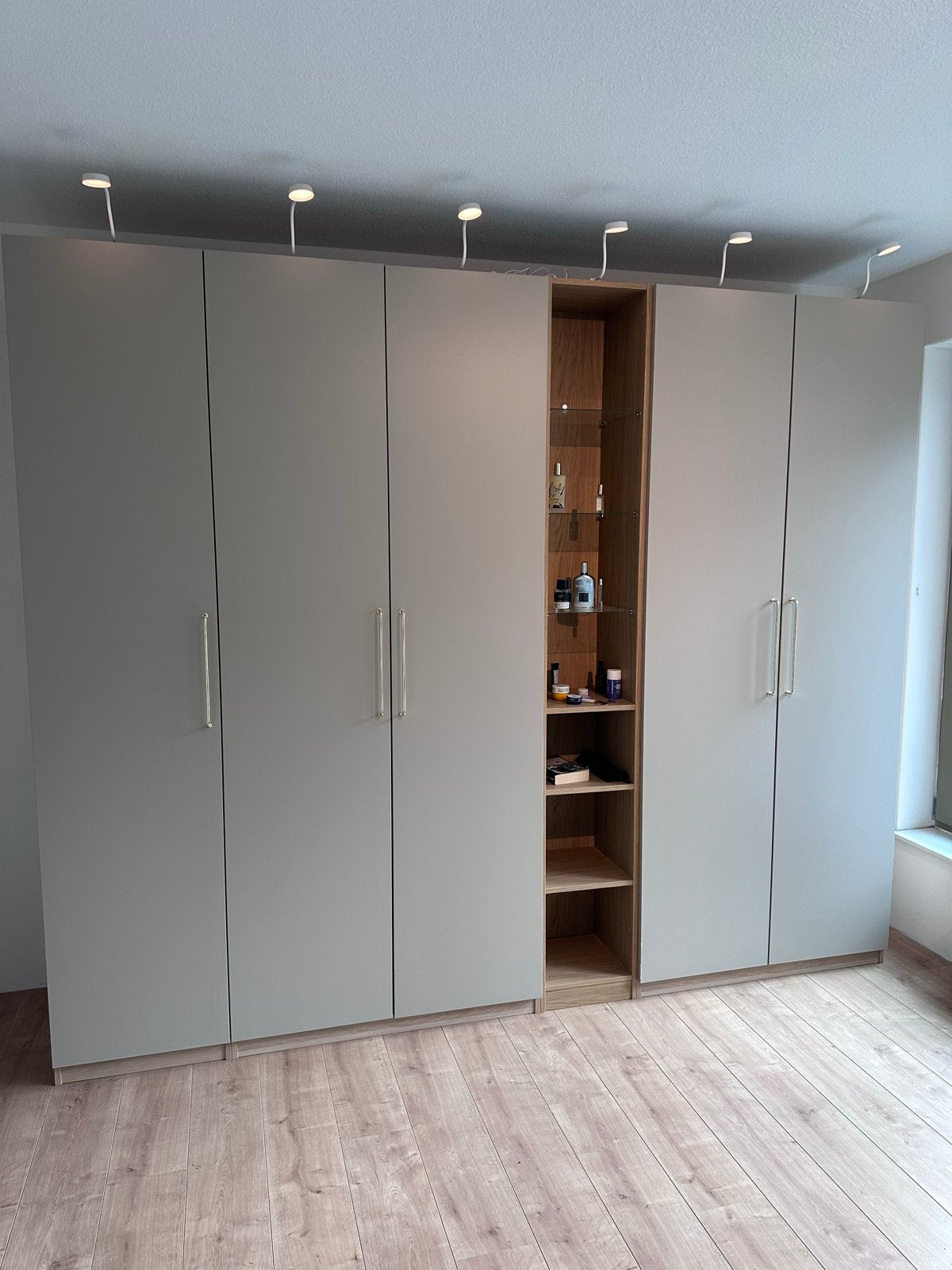 IKEA PAX kledingkast 285x236 cm | LED | Zo goed als nieuw, Ophalen, Overige materialen, 200 cm of meer, Zo goed als nieuw