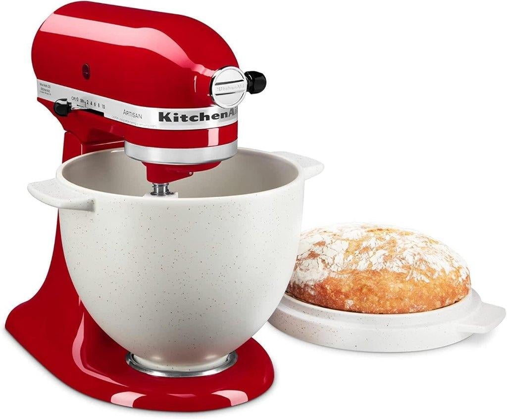 Nieuwe KitchenAid Broodkom met Bakdeksel – Artisan 4,3L/4,8L, Witgoed en Apparatuur, Keukenmixers, 4 liter of meer, KitchenAid Broodkom met Bakdeksel – Artisan 4,3L/4,8L