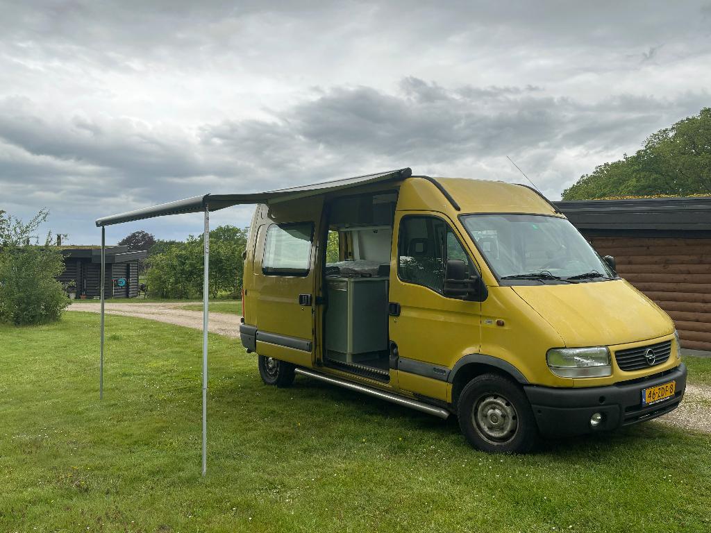Opel Movano Buscamper, Auto's, Opel, Stof, 2000 kg, 4 stoelen, Grijs
