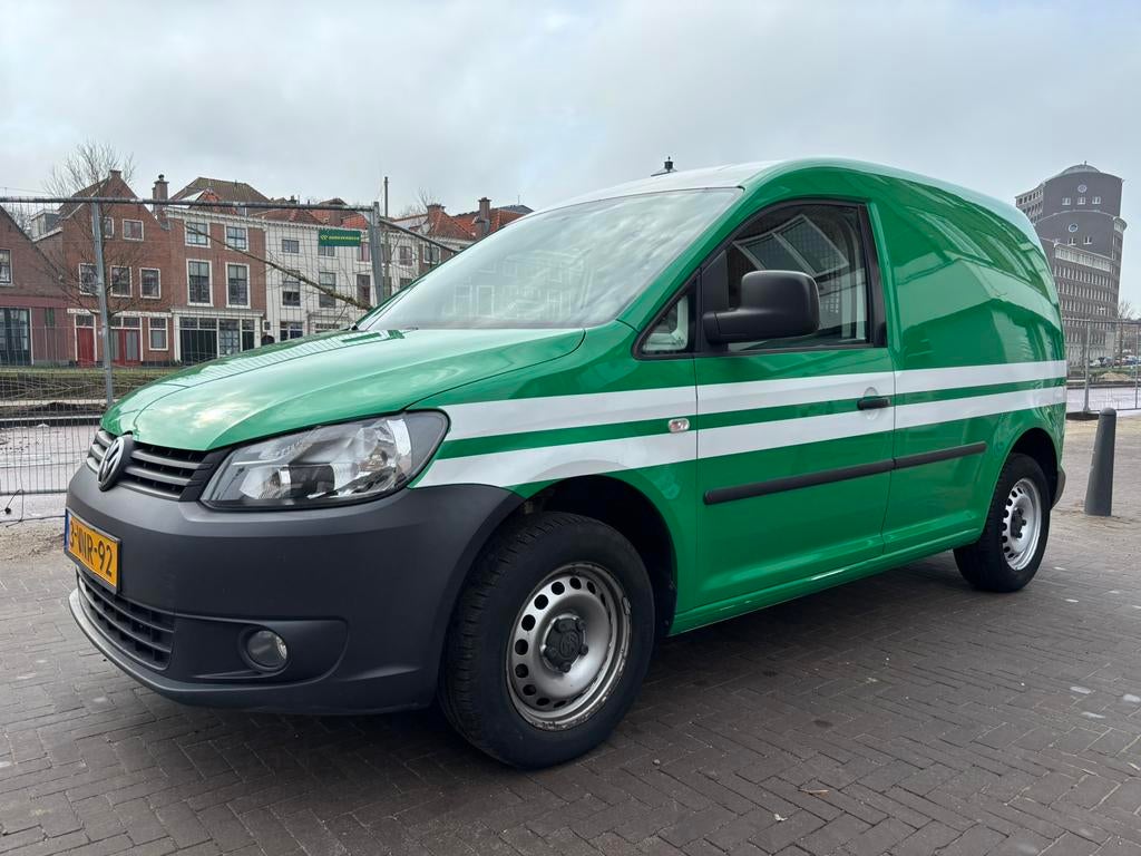 Volkswagen Caddy 1.6 D 55KW 2011 groen Airco cruise radio cd, Auto's, Voorwielaandrijving, Euro 5, 4 cilinders, Volkswagen
