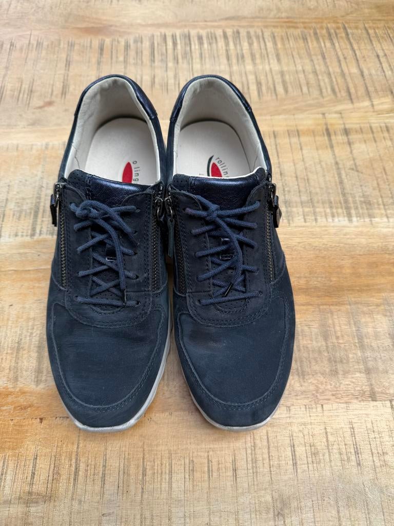 Gabor Rollingsoft schoenen maat 7 - Amper gedragen, Ophalen of Verzenden, Zo goed als nieuw, Blauw, Sneakers of Gympen