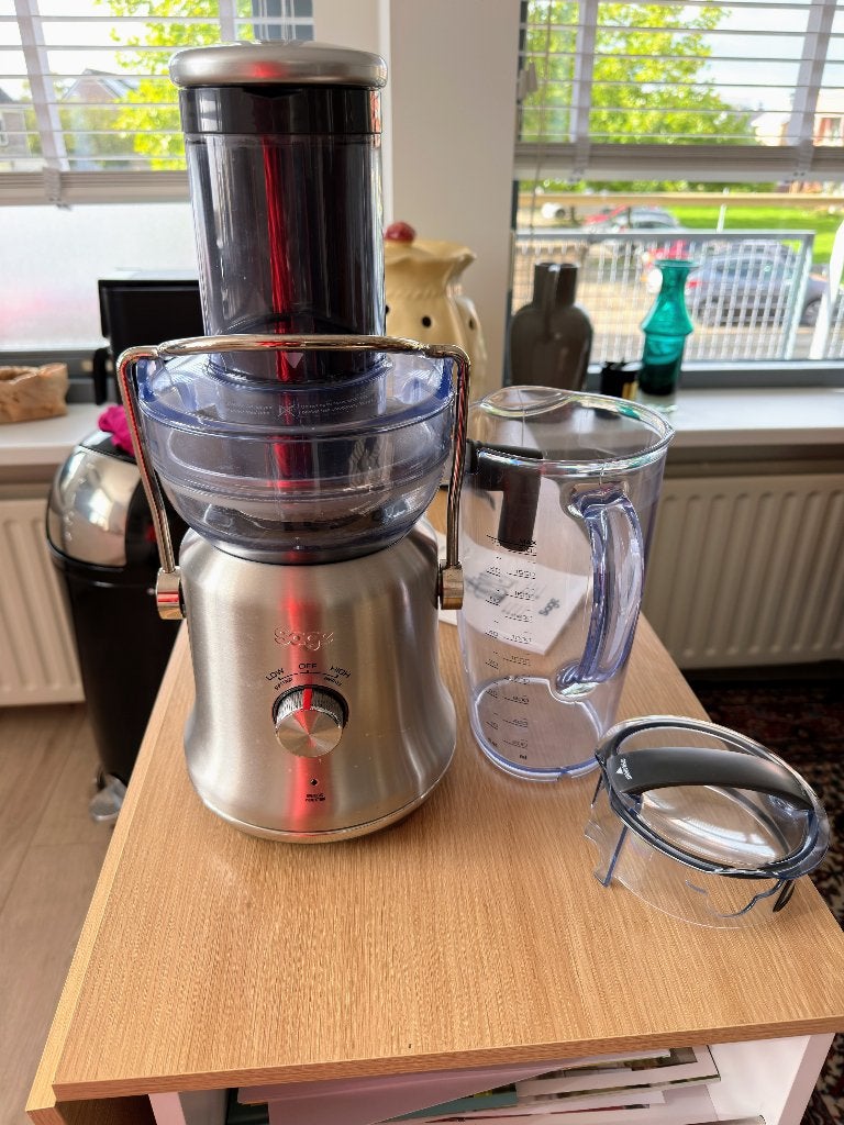 sapcentrifuge merk Sage Gold Plus, Witgoed en Apparatuur, Ophalen, Zo goed als nieuw, Elektrisch, Sapcentrifuge