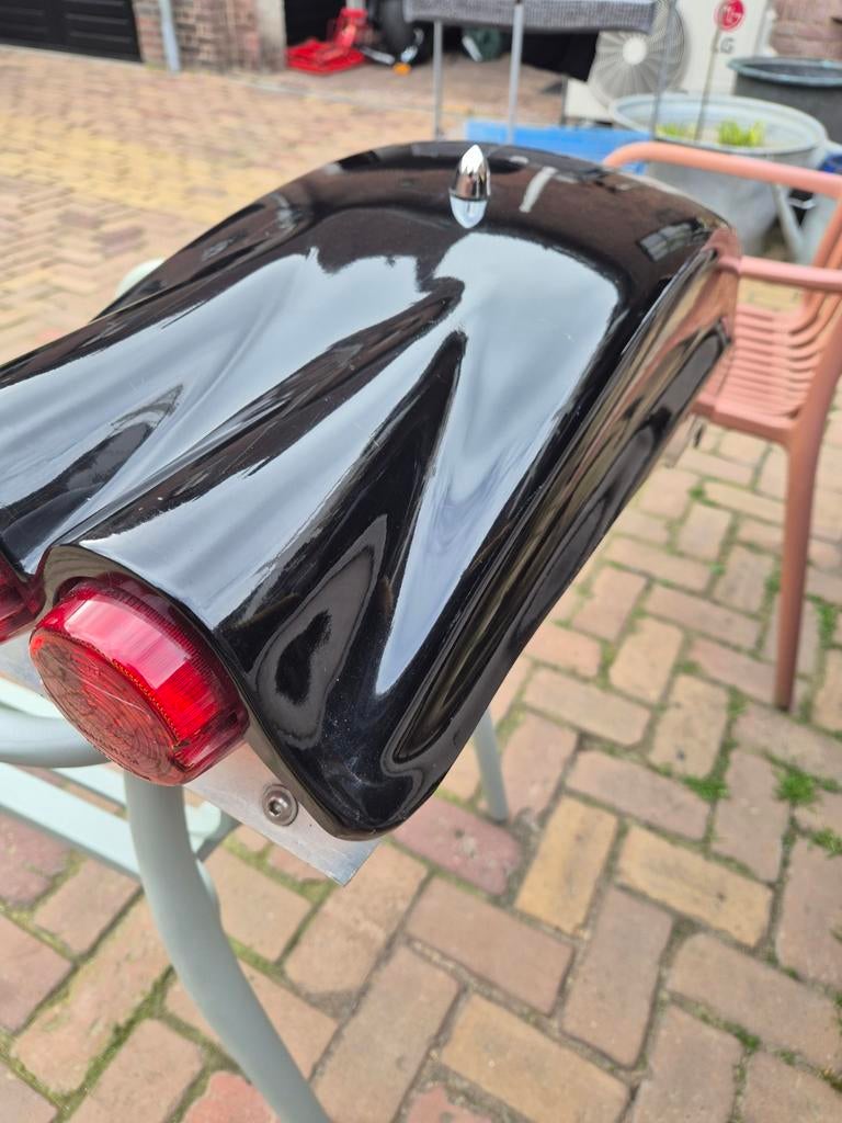 Harley Ducktail Achterspatbord 24 cm Breed - Zwart, Motoren, Onderdelen | Harley-Davidson, Ophalen