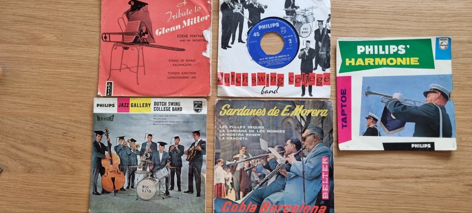 Vintage Vinyl Collectie: Jazz, Harmonie en Meer (5 LP's), LP, Gebruikt, 7 inch, Ophalen of Verzenden
