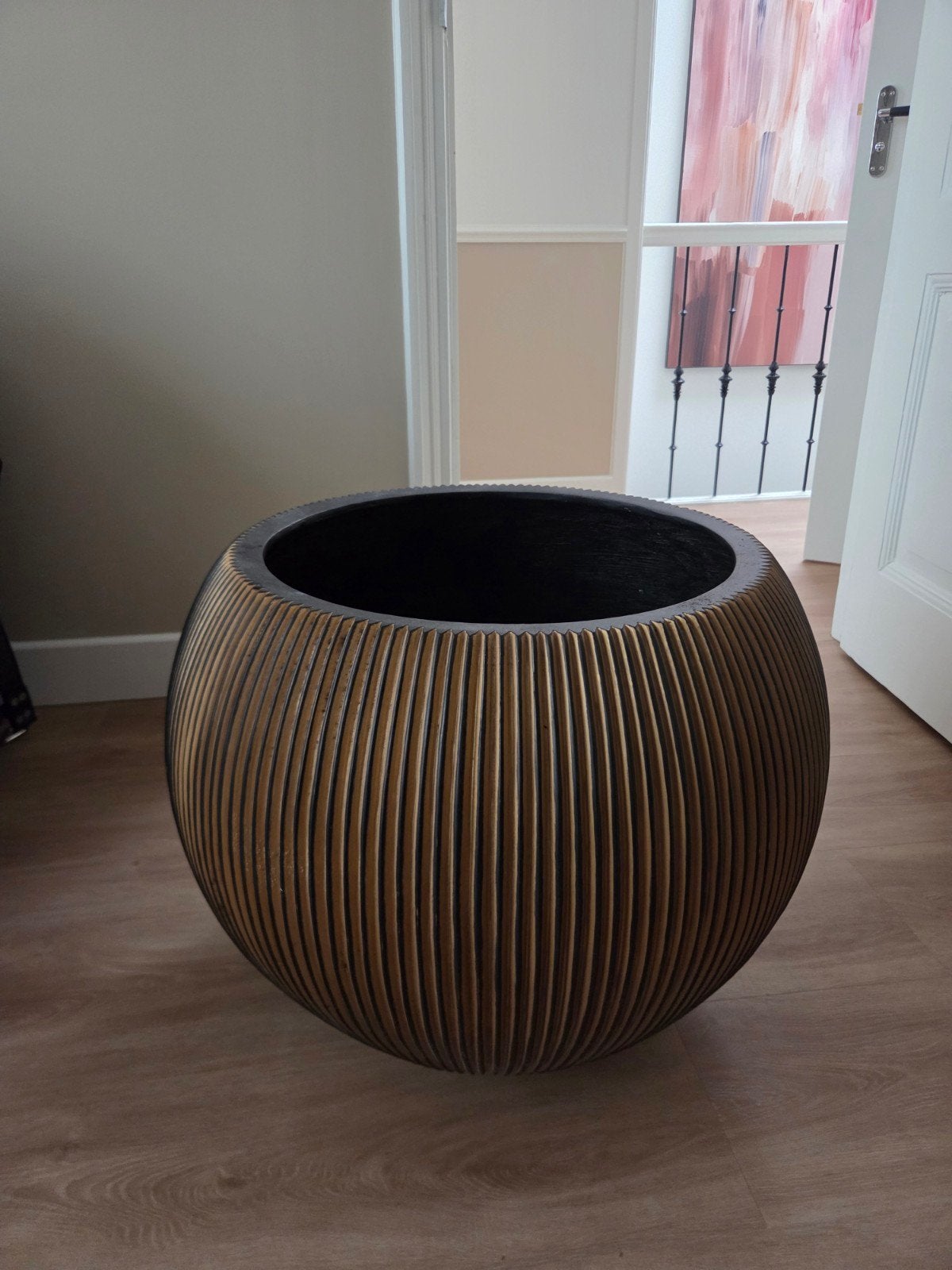 Capi Bloempot 50x50 cm zwart goud, Ophalen, Kunststof, Gebruikt, Minder dan 60 cm
