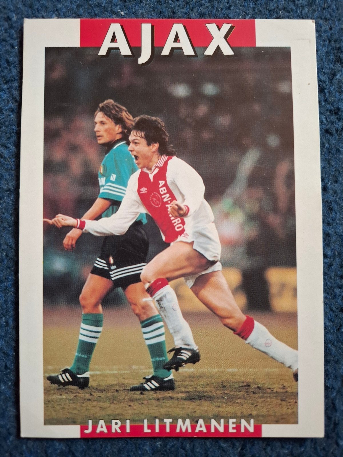 Te koop: Fotokaart Jari Litmanen (AJAX), Ophalen, Gebruikt, Ajax