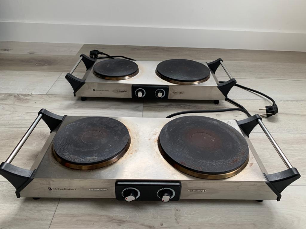 Elektrische kookplaten Kitchenbrothers, Ophalen, Gebruikt, 3 kookzones of minder, Vrijstaand