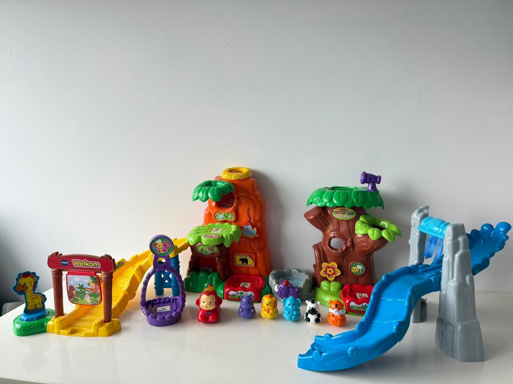 Zoef Zoef dieren Avonturenjungle incl. Aaron Aap / Vtech, Kinderen en Baby's, Speelgoed | Vtech, Ophalen of Verzenden, Gebruikt