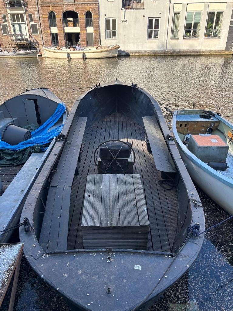 Geklonken stalen reddingssloep 9 meter (motor defect), Watersport en Boten, Sloepen, Ophalen, 10 tot 30 pk, Gebruikt, Staal