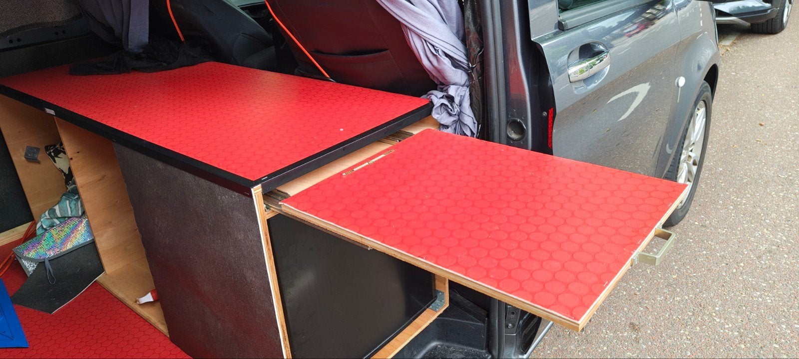 hout kastje met opberg plekken camper, Caravans en Kamperen, Ophalen of Verzenden