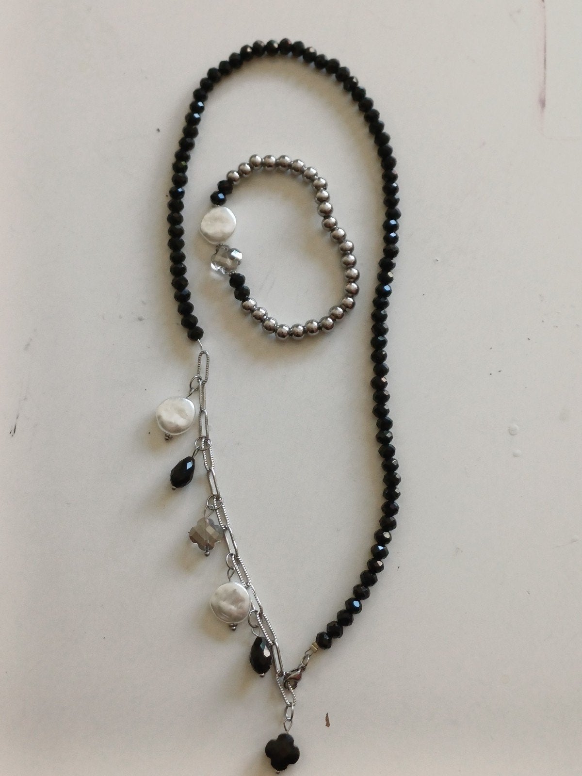 Stainless steel ketting en armband, Ophalen of Verzenden, Nieuw, Zilver, Overige materialen