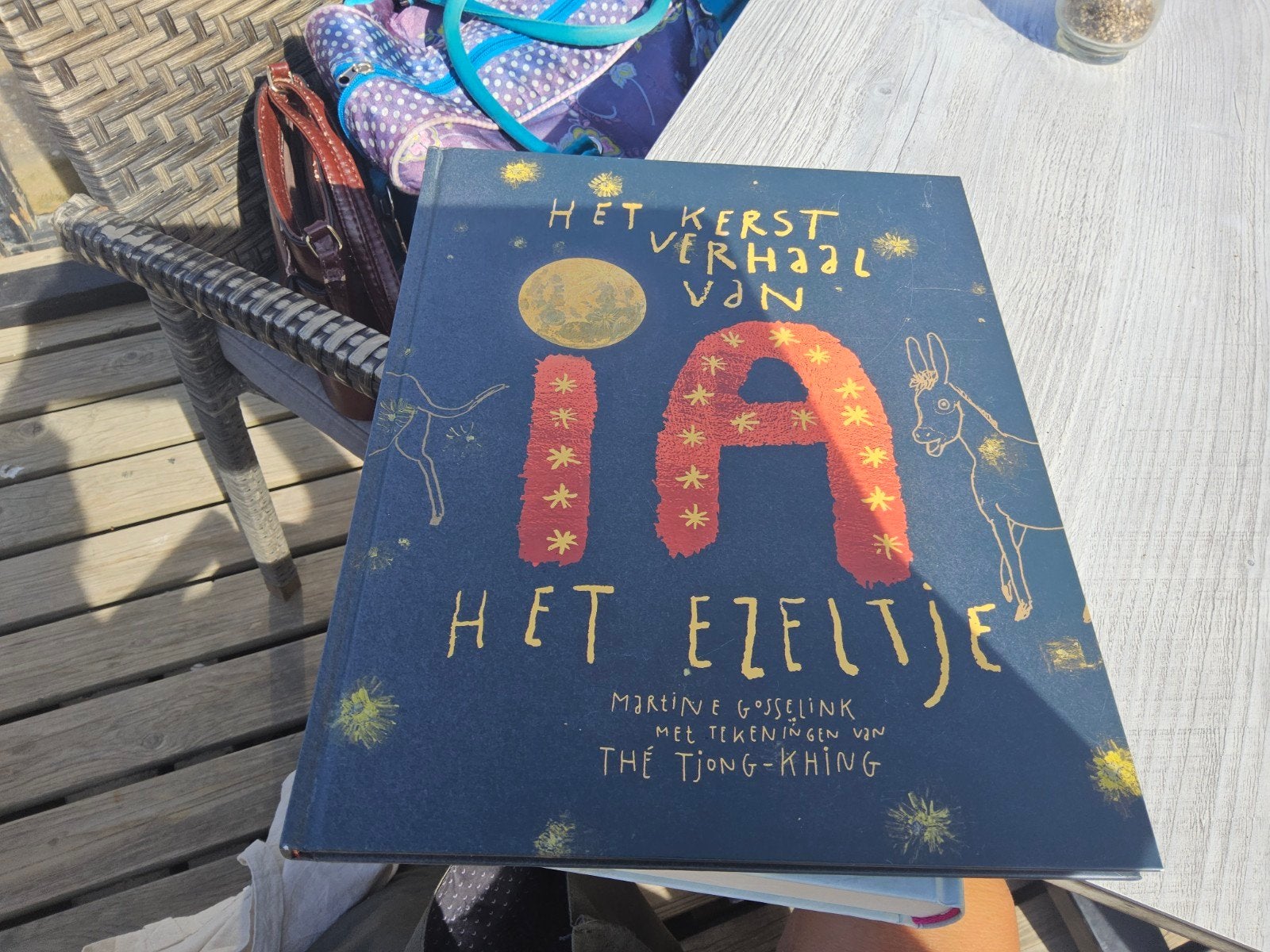 Het Kerstverhaal van Ia het Ezeltje prentenboek Martine Goss, Ophalen of Verzenden, Zo goed als nieuw, Martine Gosselink, Fictie algemeen