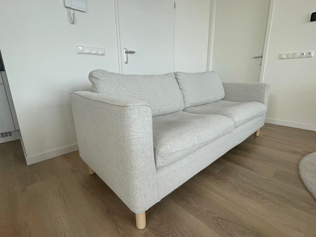 Witte IKEA Parup 2-zitsbank, Ophalen, Tweepersoons, 75 tot 100 cm, Zo goed als nieuw