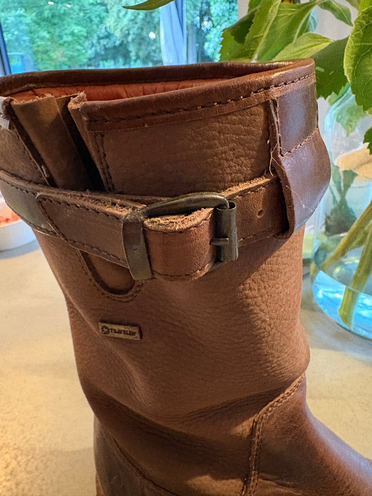 Travelin Konstanz heren outdoorlaarzen mt 42 - cognac/bruin, Bruin, Boots, Ophalen of Verzenden, Gedragen