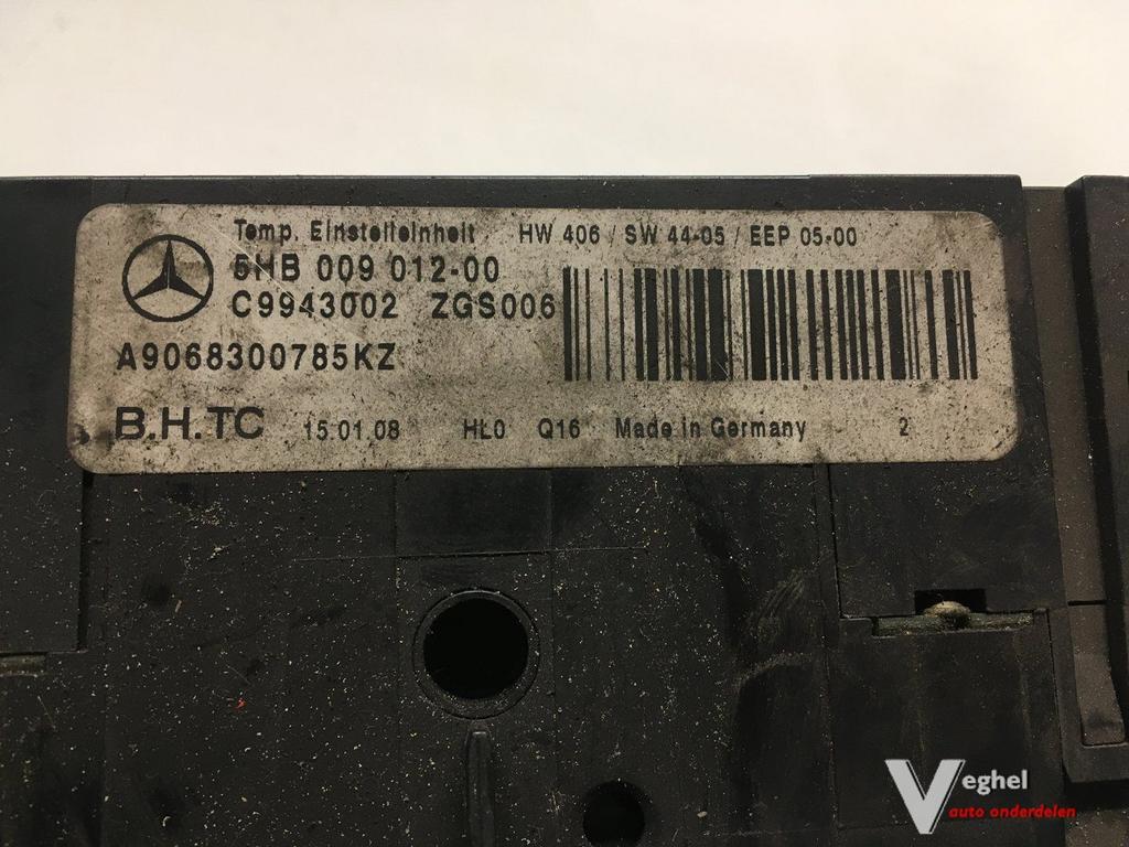Mercedes Sprinter 2008 Kachelpaneel met airco  A 906 830 078, Auto-onderdelen, Dashboard en Schakelaars, Gebruikt, -, -, Ophalen of Verzenden