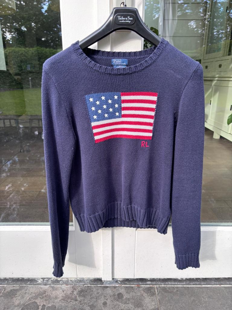 Ralph Lauren trui, Ophalen of Verzenden, Zo goed als nieuw, Maat 38/40 (M), Blauw