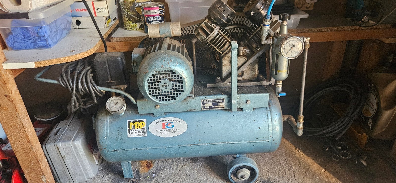 Kolster Compressor - Robuust en Betrouwbaar, 25 tot 100 liter, Ophalen, 6 tot 10 bar, Mobiel