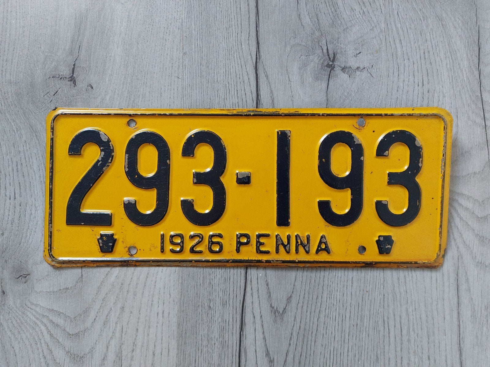 Kenteken 1926 Pennsylvania USA Nummerplaat Nummerbord, Ophalen of Verzenden, Gebruikt, Auto's