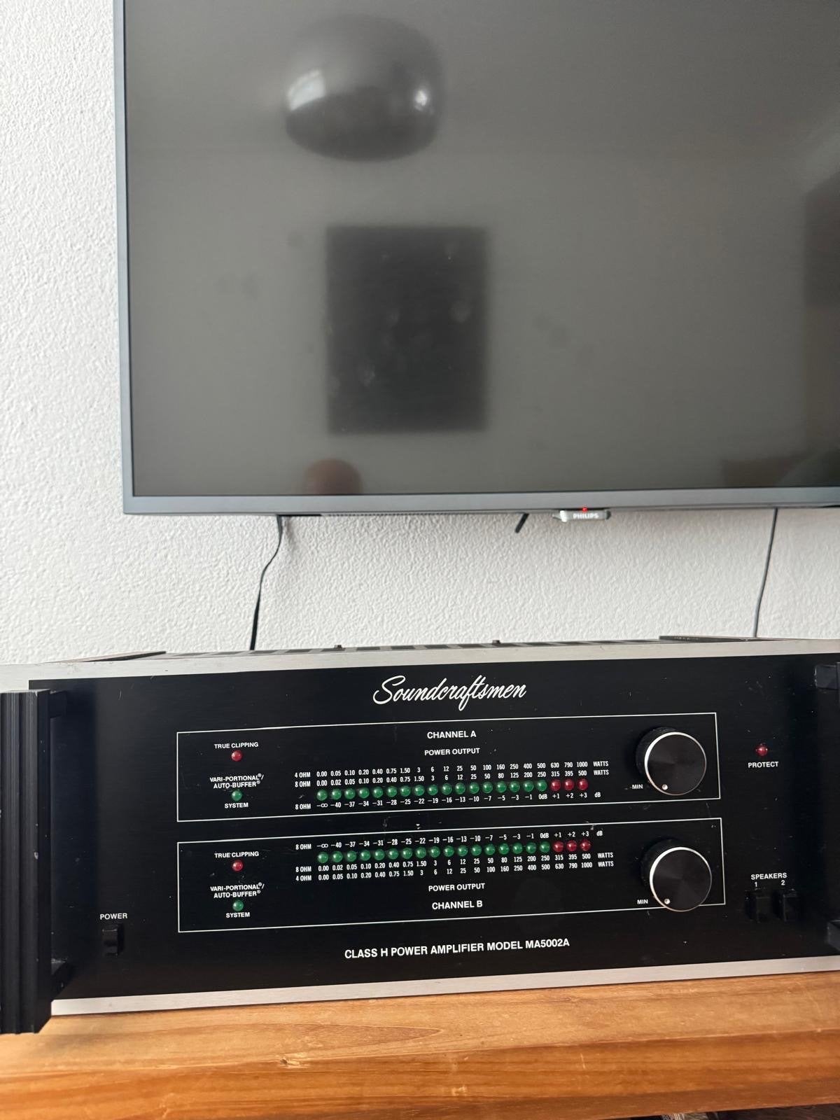 Versterker Soundcraftsmen MA5002A, Audio, Tv en Foto, Versterkers en Receivers, Gebruikt, 120 watt of meer, Stereo, Ophalen