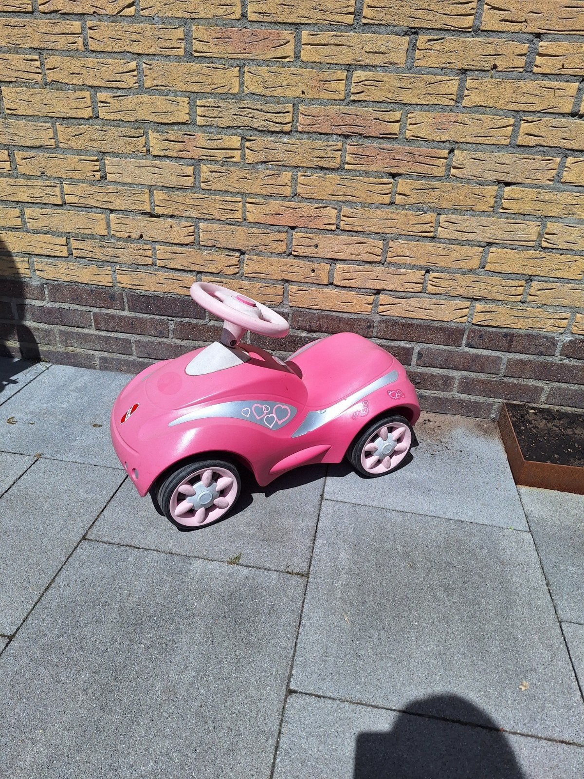 Puky loopauto roze, Gebruikt