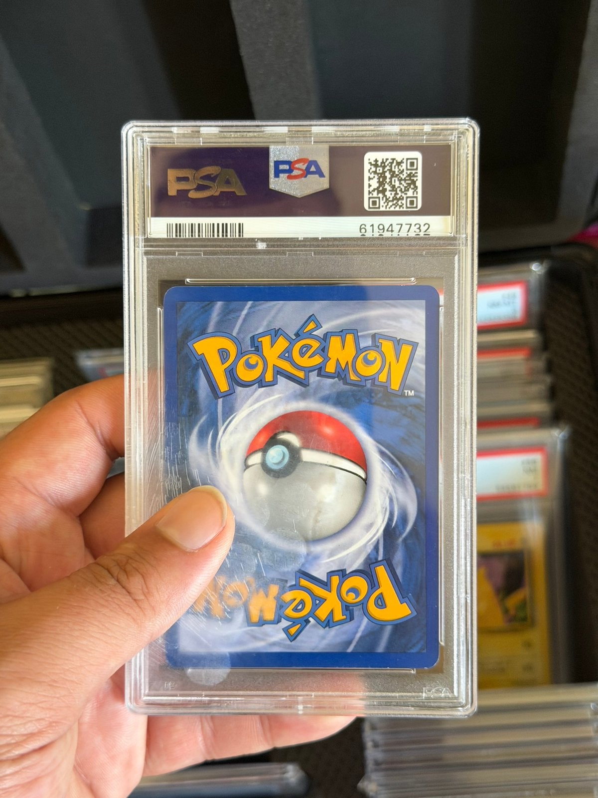 PSA 6 Machamp Holo 1st Edition 8/102 Base Set 1999 Graded, Ophalen of Verzenden, Zo goed als nieuw, Losse kaart, Foil