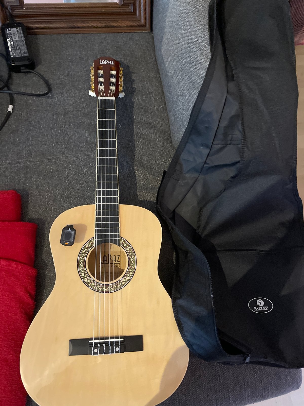 Nieuwe LaPaz Gitaar met Tuner en Tas, Muziek en Instrumenten, Ophalen, Nieuw, Klassieke of Spaanse gitaar, Met koffer