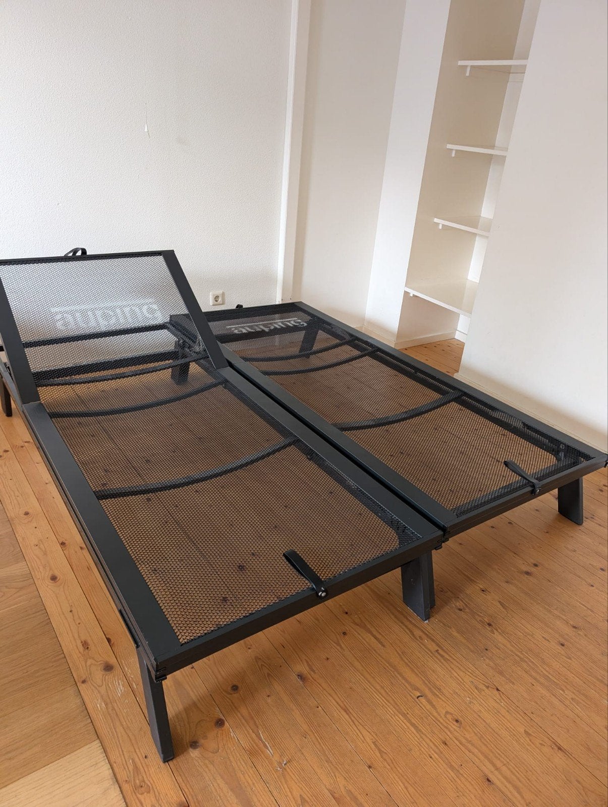 auping bed 180 x 210 met verstelbare auping spiralen, Ophalen, Gebruikt, Tweepersoons, Nvt