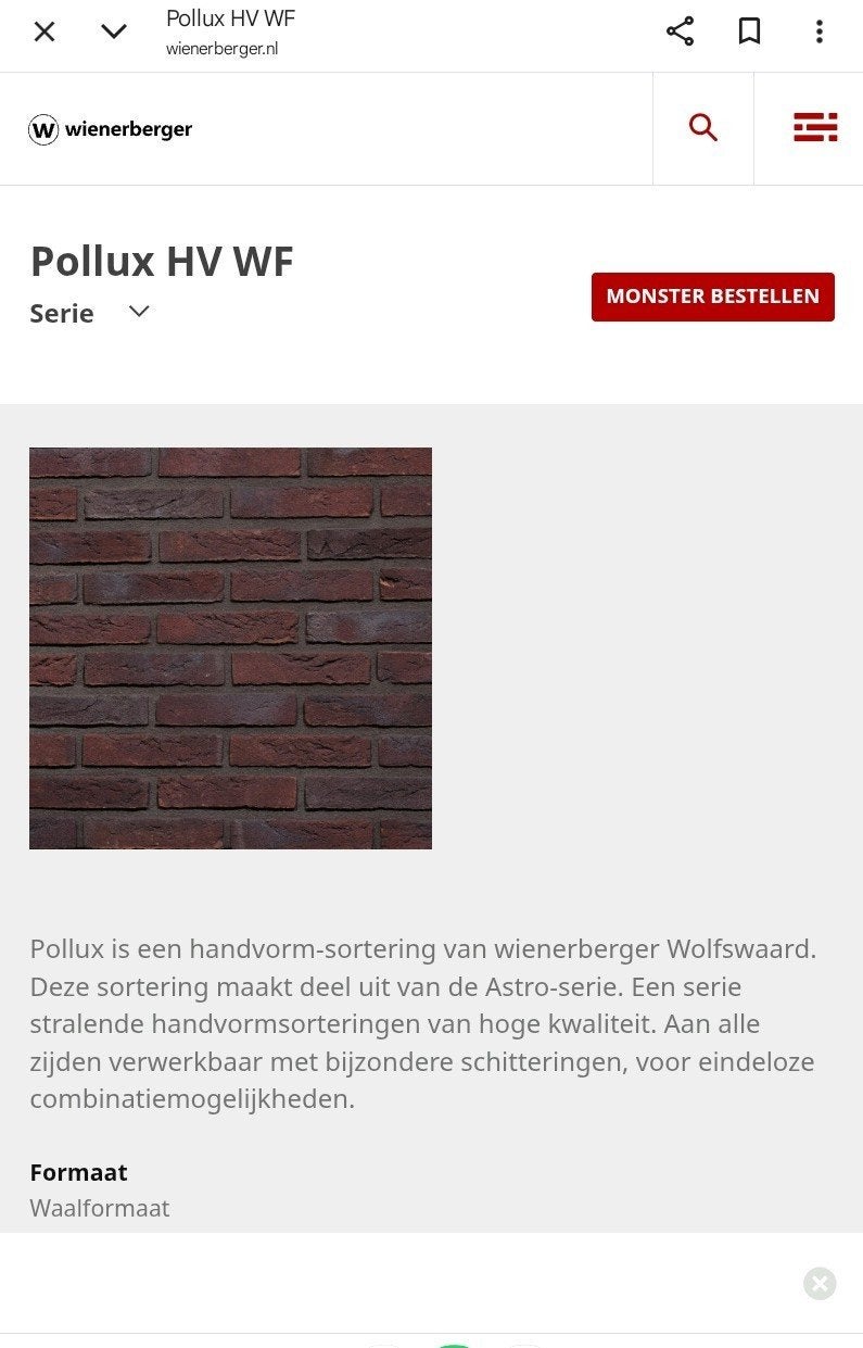 Nieuwe Waalformaat handvorm Pollux metselstenen 100 stuks., Ophalen, Nieuw, Bakstenen