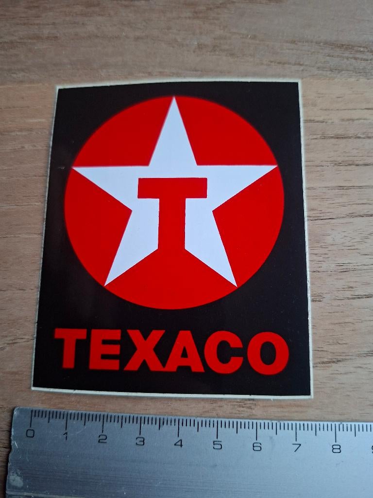 Sticker texaco, Ophalen of Verzenden, Zo goed als nieuw, Merk