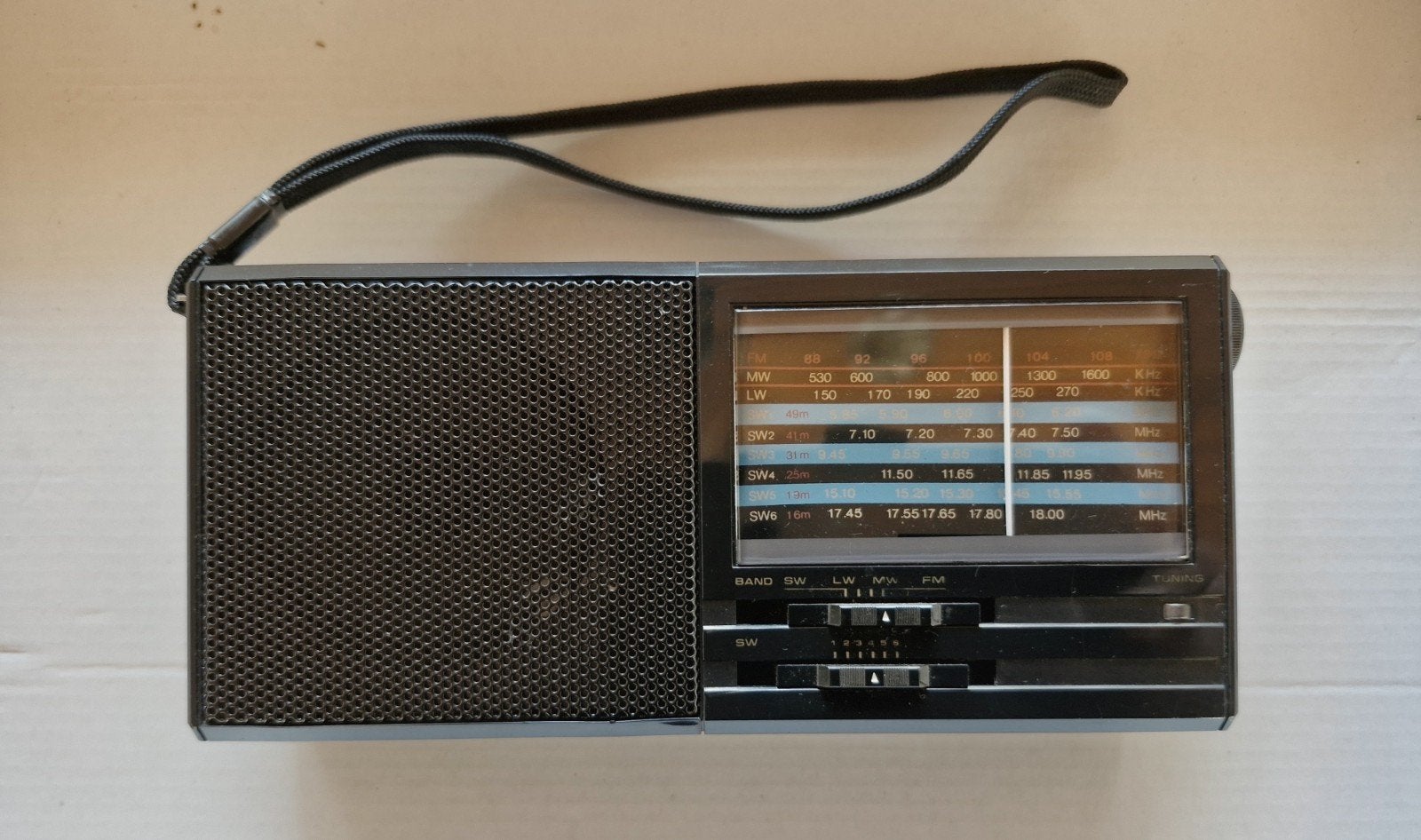 Vintage AudioSonic TK-333S Wereldontvanger met hoes, Ophalen of Verzenden, Gebruikt, Wereldontvanger