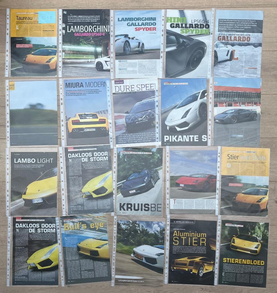 LAMBORGHINI GALLARDO ARTIKELS, Verzenden