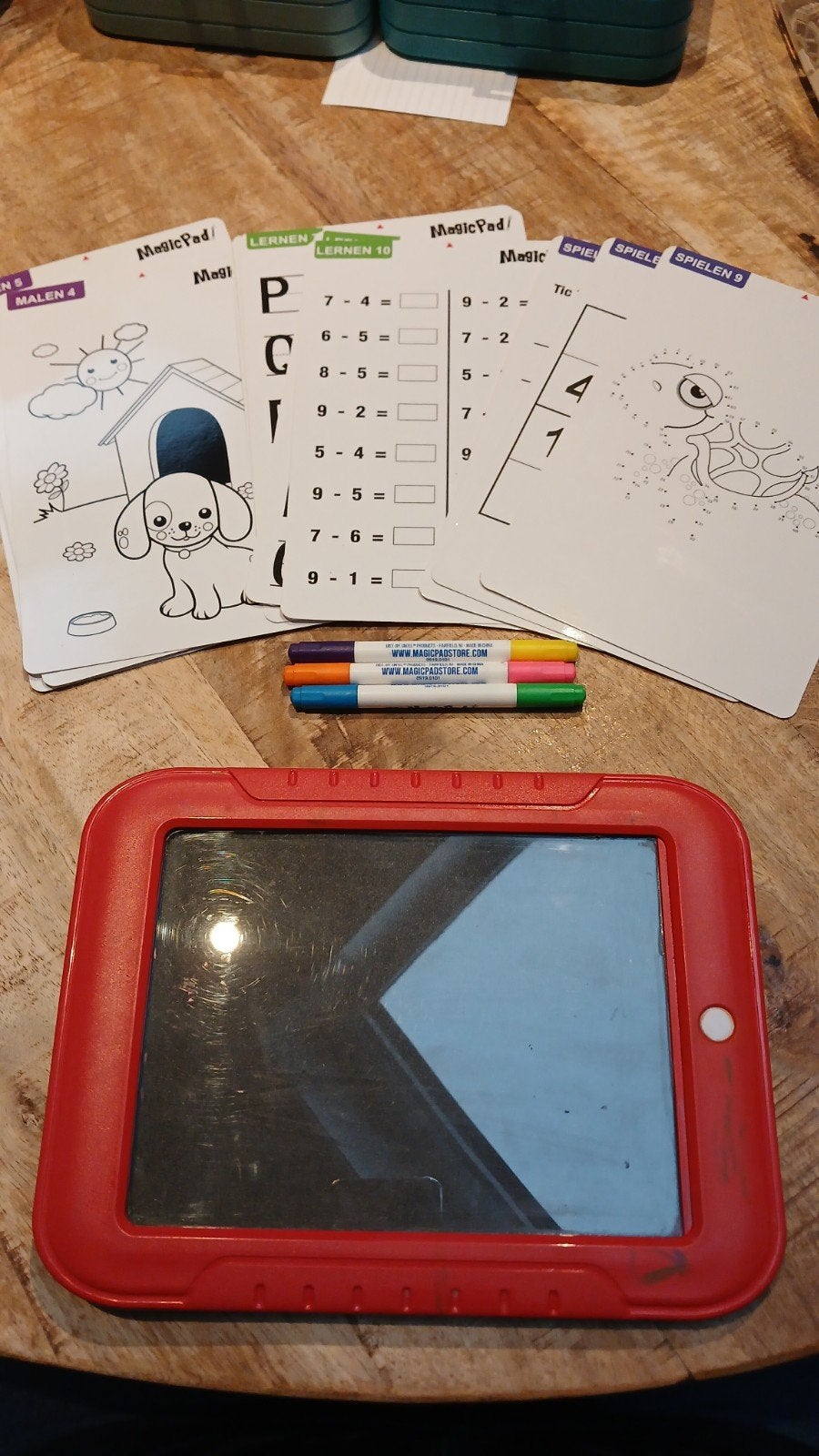 MagicPad Leerset met tekentablet en stiften, Ophalen of Verzenden, Gebruikt, Knutselen