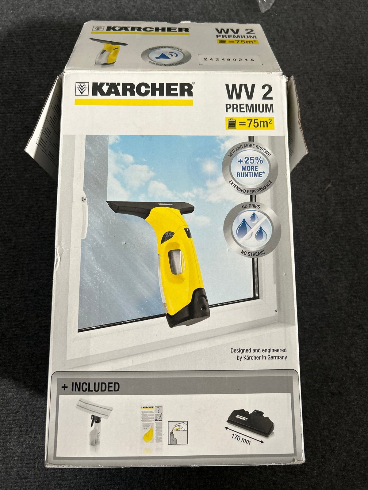 Kärcher WV 2 Premium Elektrische Window Vac Set - ZGAN, Ophalen, Zo goed als nieuw
