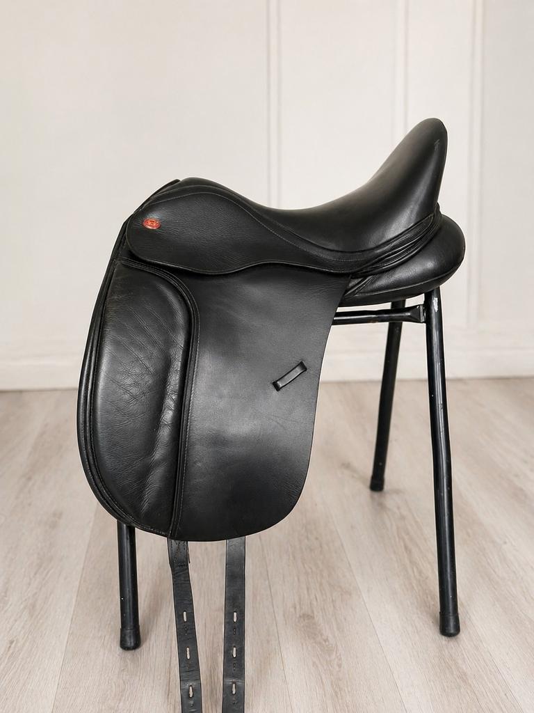 Kent & Masters S-Series Dressuurzadel 16,5” Moveable Block, Ophalen of Verzenden, Zo goed als nieuw, Dressuur, S (16 of 16.5 inch)