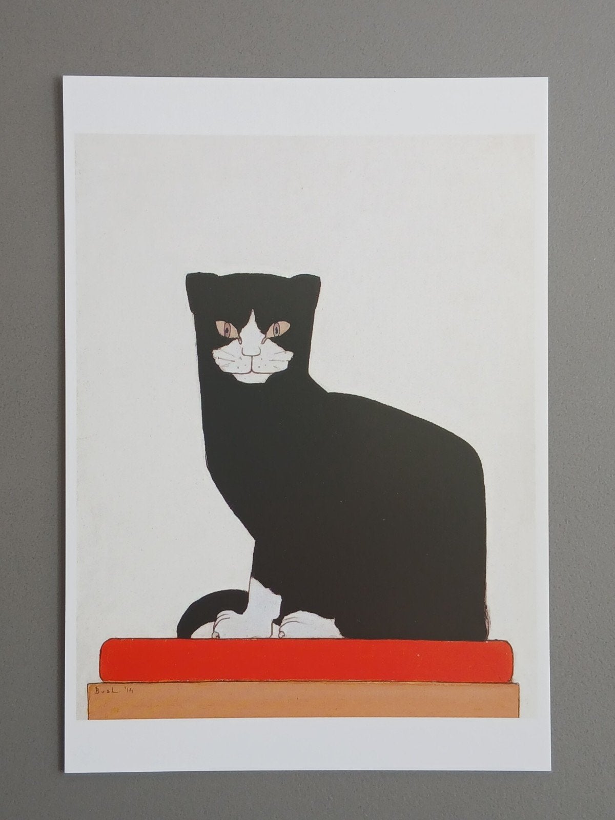 Ansichtkaart Bart van der Leck  -  De kat, The cat - 1914, Verzenden, Voor 1920, Ongelopen, Overige thema's