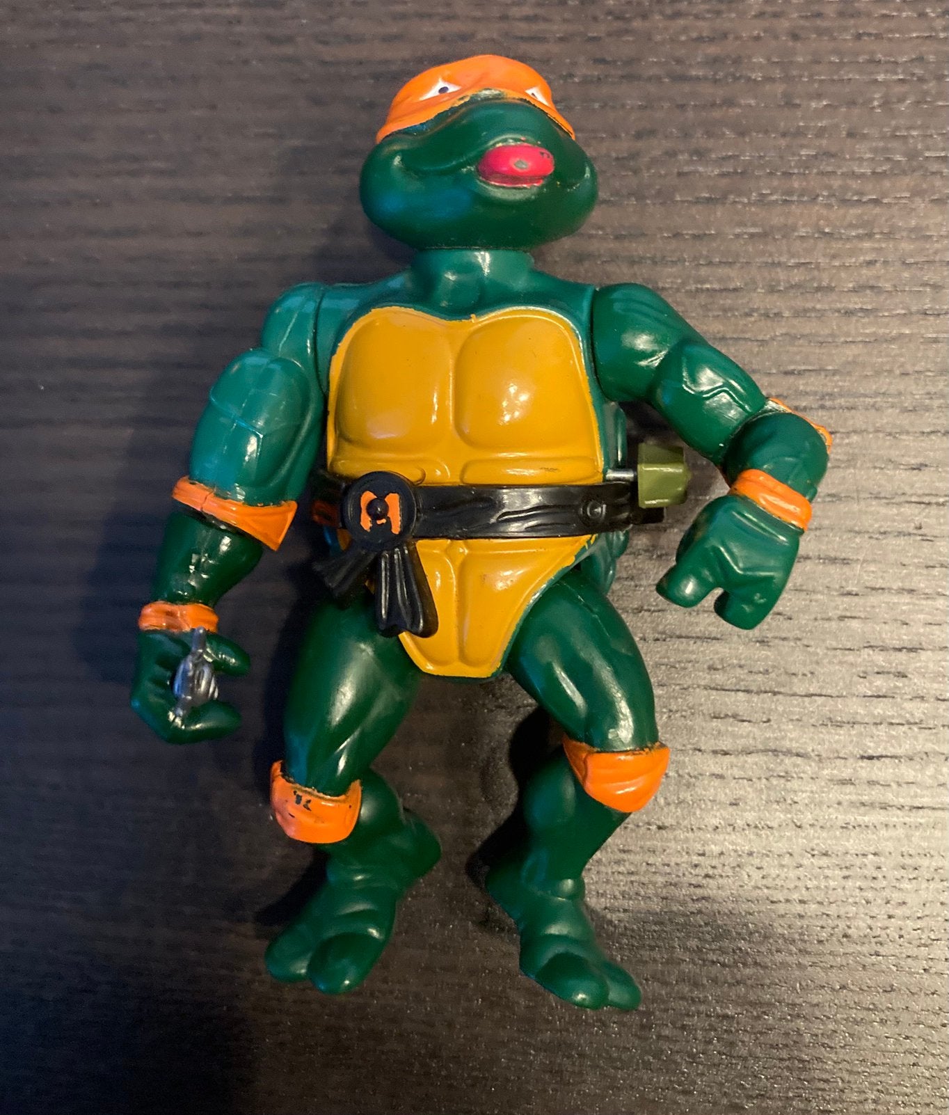 Vintage 1989 Michelangelo Ninja Turtles (11 cm), Kinderen en Baby's, Speelgoed | Actiefiguren, Ophalen of Verzenden, Gebruikt
