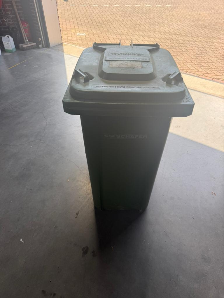 Groene container te koop, Ophalen, Zo goed als nieuw, Kunststof, Minder dan 50 cm