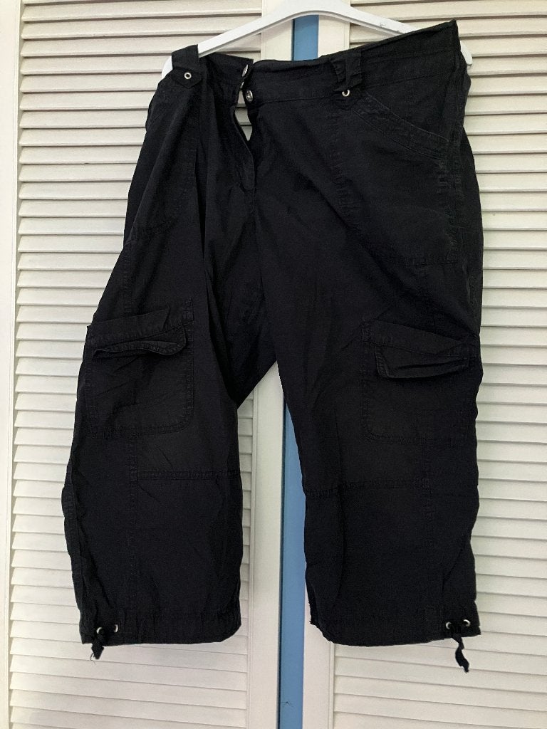 zwarte broek katoen maat 48, Kleding | Dames, Broeken en Pantalons, Zwart, Maat 46/48 (XL) of groter, Ophalen of Verzenden, Lang