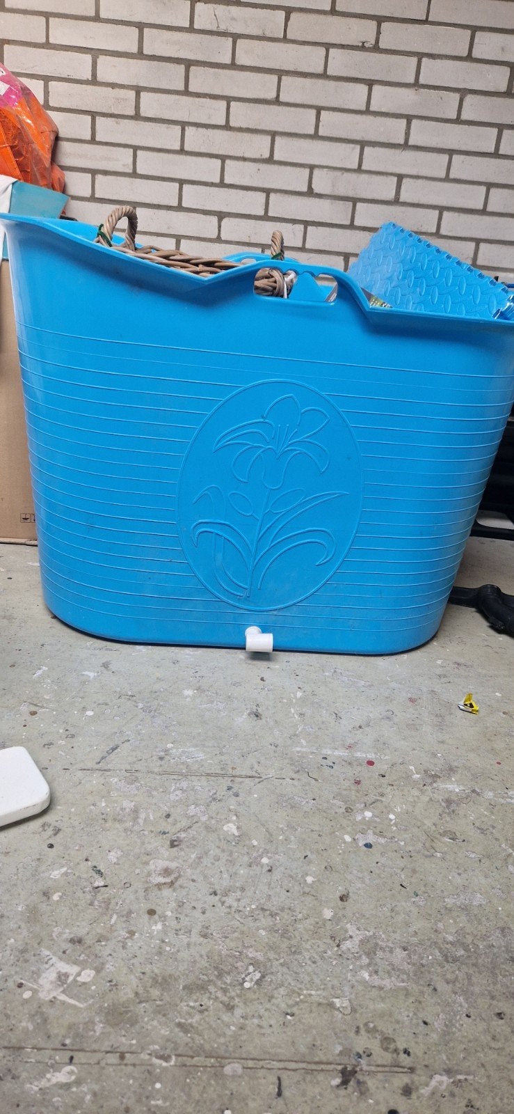 Blauw zitbad voor kinderen - 1.20m, Ophalen, Gebruikt, Badje