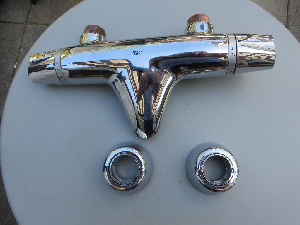 Themostatische douchekraan Grohe (mét eventueel doucheset), Ophalen of Verzenden, Gebruikt, Chroom, Douche